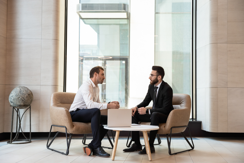 businesspeople having meeting